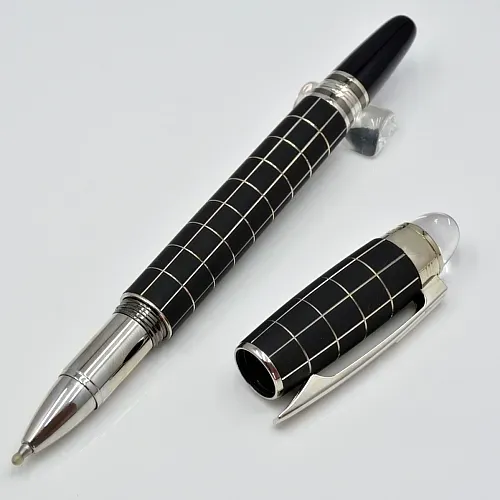 Luksus Monte sort harpiks og krystalstjerne top rollerball pen kuglepen kontor skole skrive fyldepenne med serienummer_voghion.com