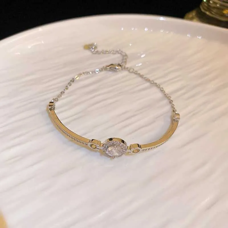 Rhinestone Crystal Bracelet Bamboo Joint Bangle For Wedding Jewelry_voghion.com