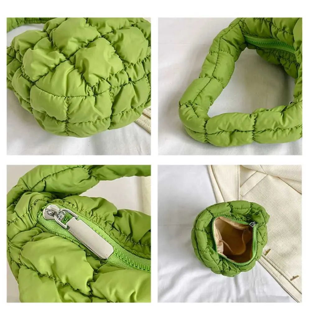 Borsa hobo puffer trapuntata donna elegante borsa a spalla_voghion.com