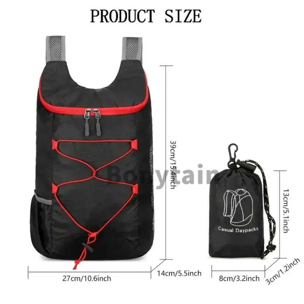 Sac à dos pliable imperméable unisexe d'extérieur grande capacité portable camping randonnée voyage sac à dos loisirs hommes femmes_voghion.com
