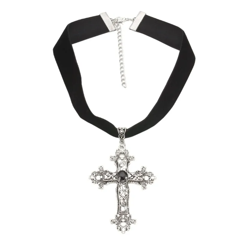 Collane con ciondolo Vintage Veets Choker Gioielli gotici Collana con colletto regolabile Regalo di compleanno_voghion.com