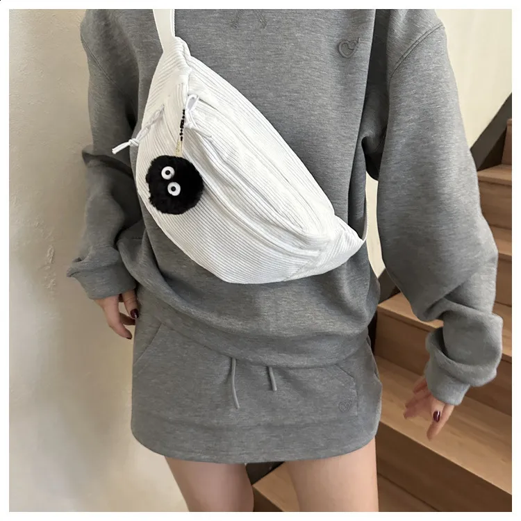 Frauen Taille Cord Student Schulter Handtasche Crossbody Brust Brust Tasche Fanny Pack Mode Telefon Weibliche Bum Gürtel Geldbörse_voghion.com