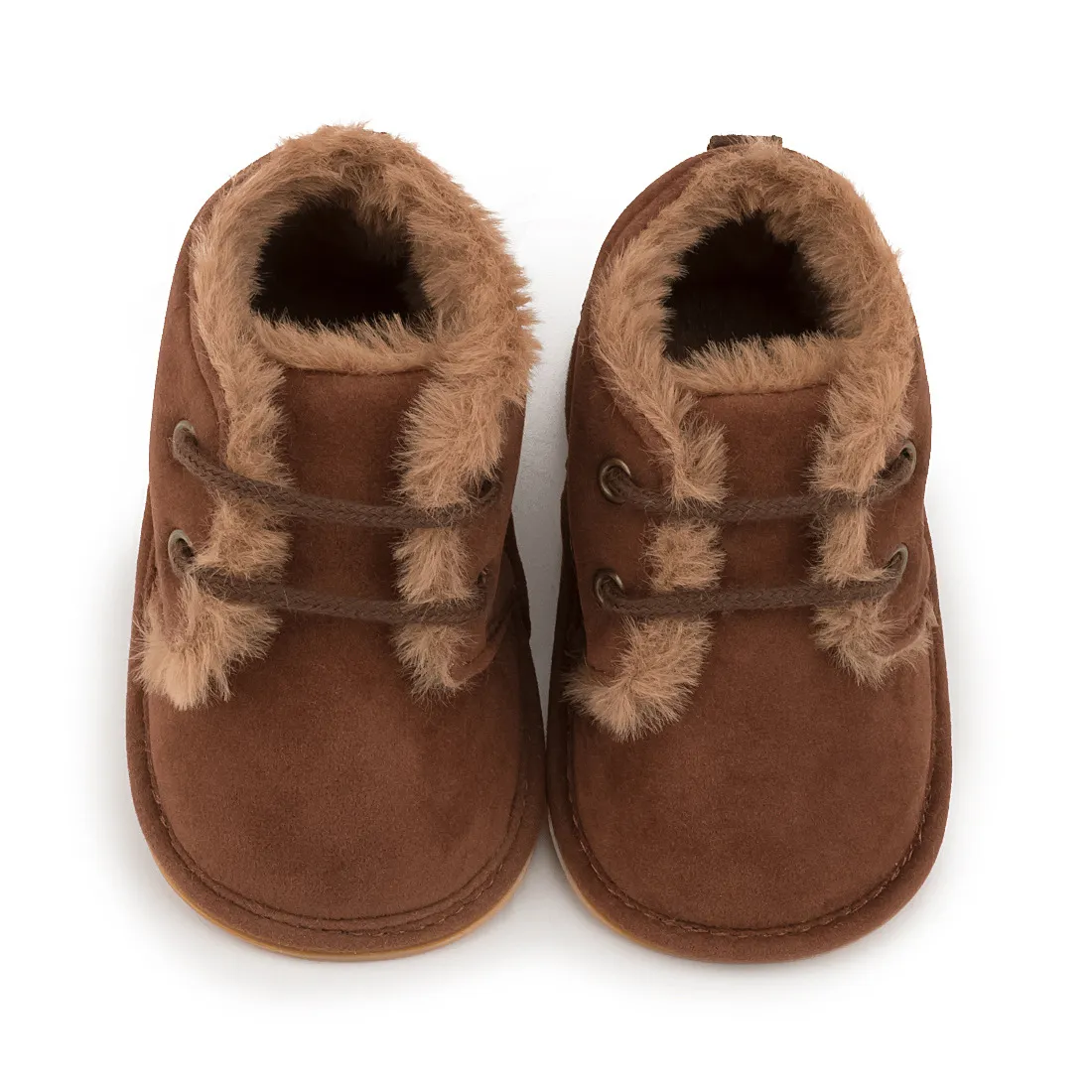 Botines de nieve de invierno para bebé, cálidos y esponjosos, Happysteps, botas para niño y niña, suela de goma, antideslizantes, suaves, para recién nacidos_voghion.com