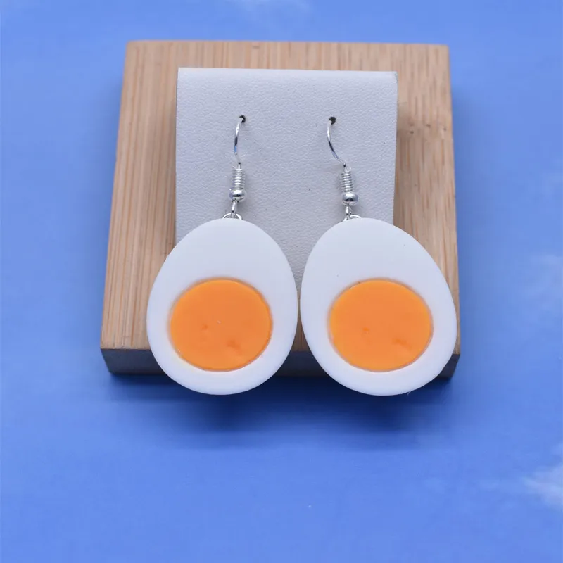 Anheng 10 stk. 24 33 mm simulert kokt egg harpiks tilbehør anheng håndlagde smykker gjør-det-selv øredobb halskjede nøkkelring_voghion.com