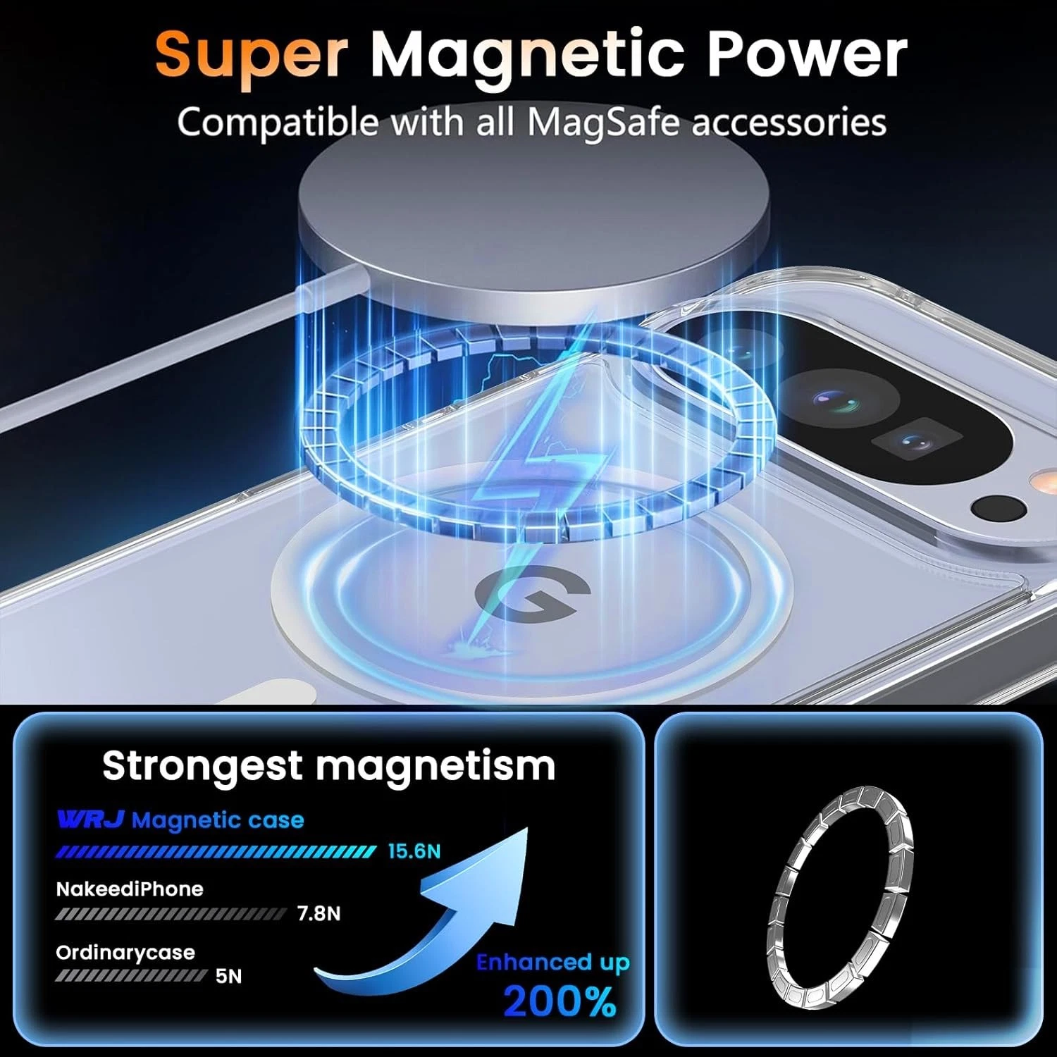 For Google Pixel 10 Pro XL/9A/9 Case Phone Shockproof Mag.safe Cover+Screen Glass_voghion.com