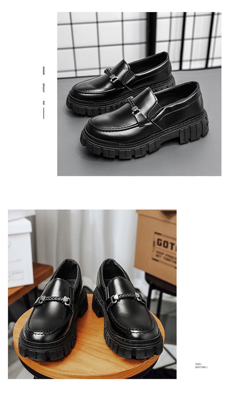Scarpe in pelle in stile britannico per uomo autunno 2022_voghion.com