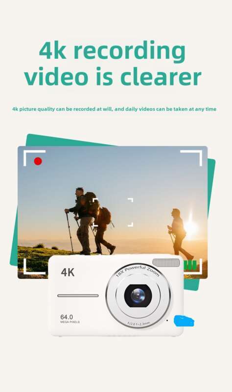 4K Pixel HD Digital CCD Student Party Micro Single Camera Portable_voghion.com