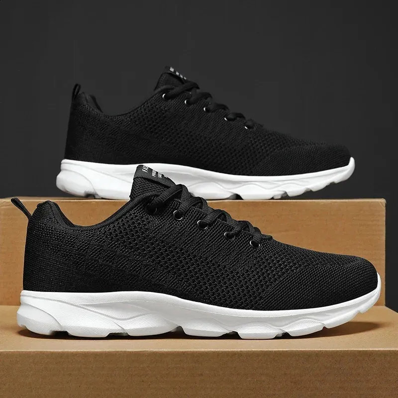 Ténis de running leves e respiráveis para homem em branco_voghion.com