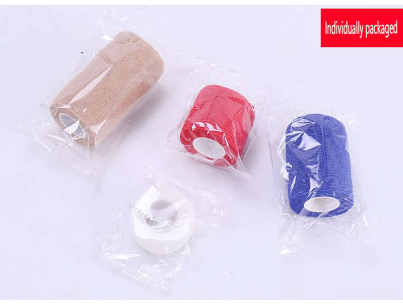 【 100000+repurchases 】 Elastic Self-adhesive Aerobics Bandage White Knee Elastic Wide Ankle Joint Writing Anti Abrasion_voghion.com