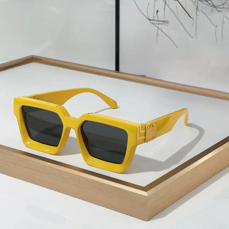 Millonario gafas de sol gafas de sol mujeres M96006WN Hardware pulido artesanía moda brillante oro anti-ultravioleta placa retro_voghion.com
