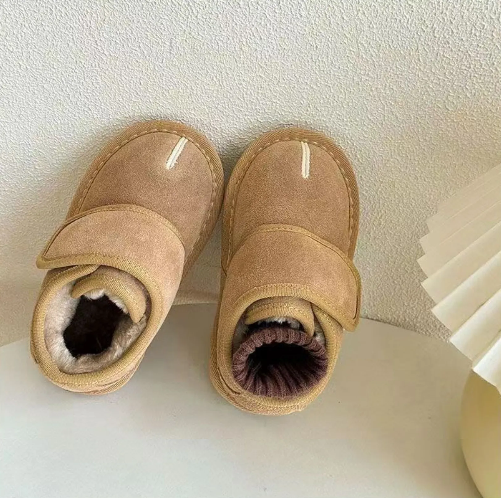 Warme Winter-sneaker Für Kinder Mit Plüsch Und Gummisohle_voghion.com