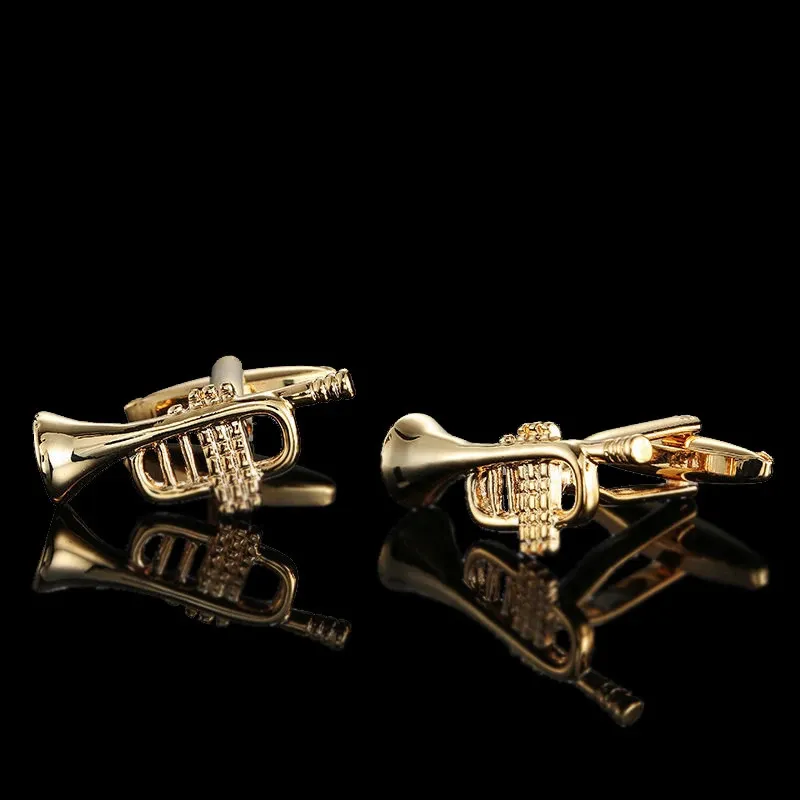 Klassische Manschettenknöpfe Aus Messing Gold Plattiert Herren_voghion.com