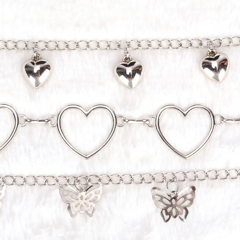 Exquisite Double-layer Heart Shape Decorative Pants Decoration Handbag Handle Clothing Chain Bag Accessories_voghion.com