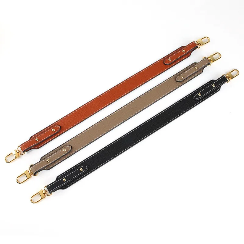 Neue 53 cm Echtlederband Lychee-Muster Griffe DIY Ersatz Geldbeutelgriff für Handtaschen Gürtel Taschenzubehör_voghion.com