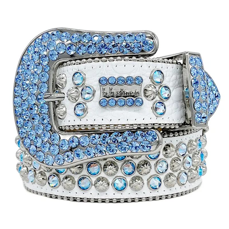 Retro Leder Herren 2024 Gürtel Elegante Diamant Moderne Kreative Taille Breite Cinturones Femme Multi Styles Vollkristall Bb_voghion.com
