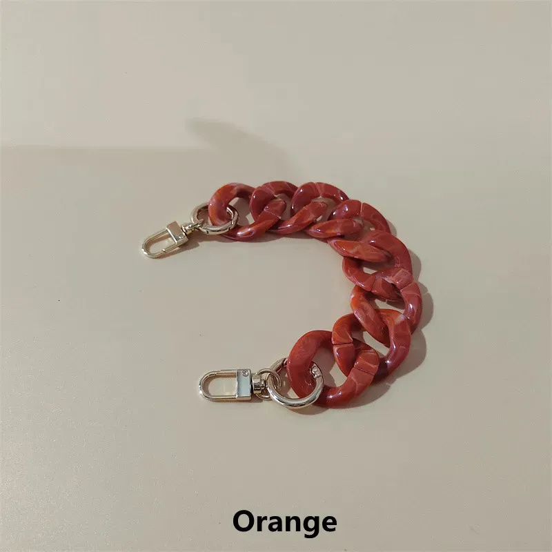 Rășină la modă acrilic plastic PVC curea lanț înlocuire geantă de mână cu cârlige cu strângere DIY mâner poșetă accesorii piese geantă_voghion.com