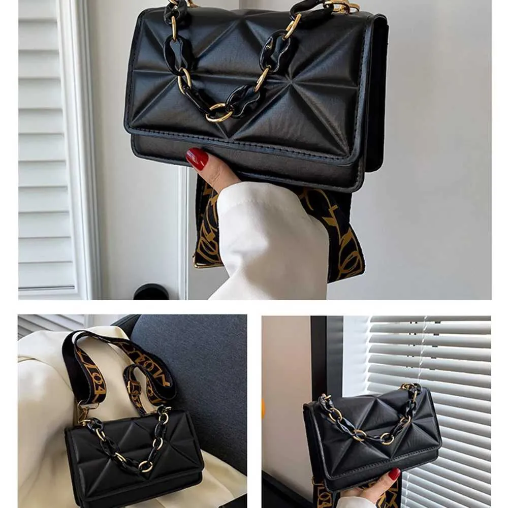 Winter schulter frauen stein muster PU leder kreuz tasche marke handtasche kette einkaufen kupplung brieftasche Y241121_voghion.com