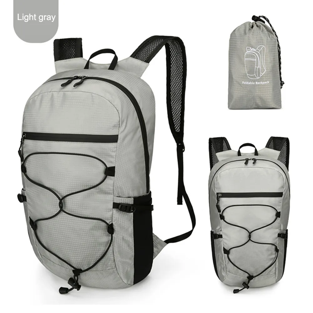 Zaino sportivo da esterno in nylon leggero e impermeabile, di grande capacità, per arrampicata, campeggio, escursionismo, pesca, viaggio._voghion.com