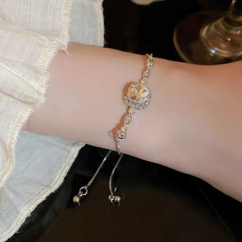 Rhinestone Crystal Bracelet Bamboo Joint Bangle For Wedding Jewelry_voghion.com