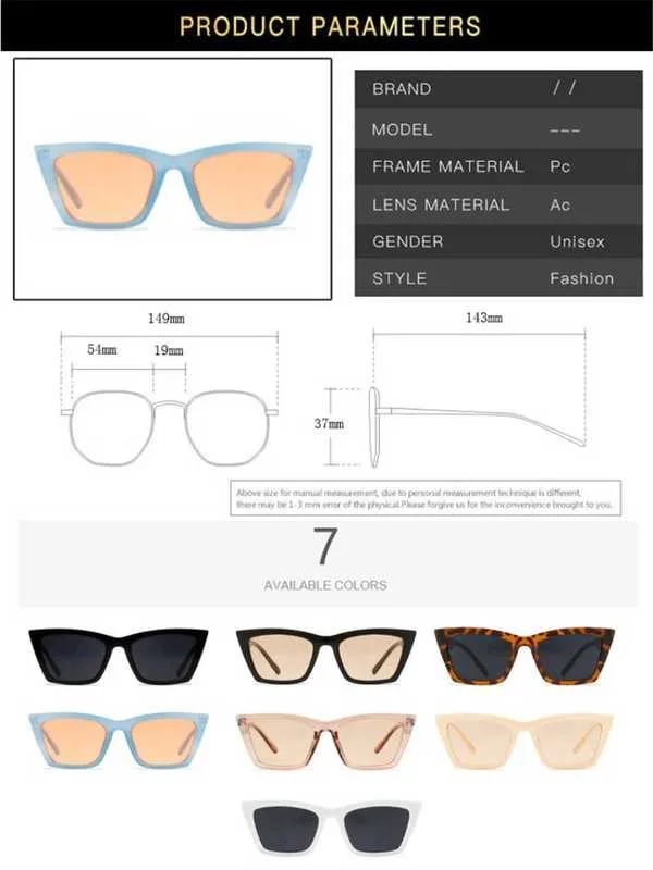 Vintage Cat Eye Sonnenbrille Für Damen Im Eckigen Kleinen Retro Stil_voghion.com