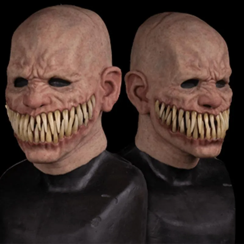 Festmasker Voksen Horror Trick Legetøj Skræmmende Prop Latex Mask Djævle Ansigtsdæksel Terror Uhyggelig Praktisk Joke til Halloween_voghion.com