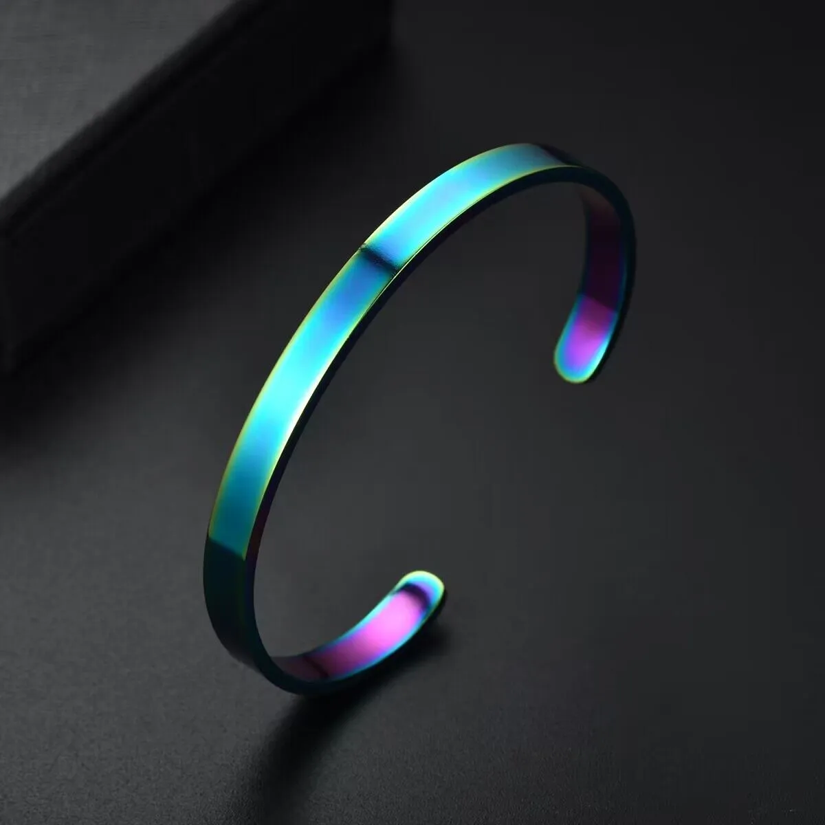 Bracciale rigido in acciaio inossidabile per donna e uomo_voghion.com