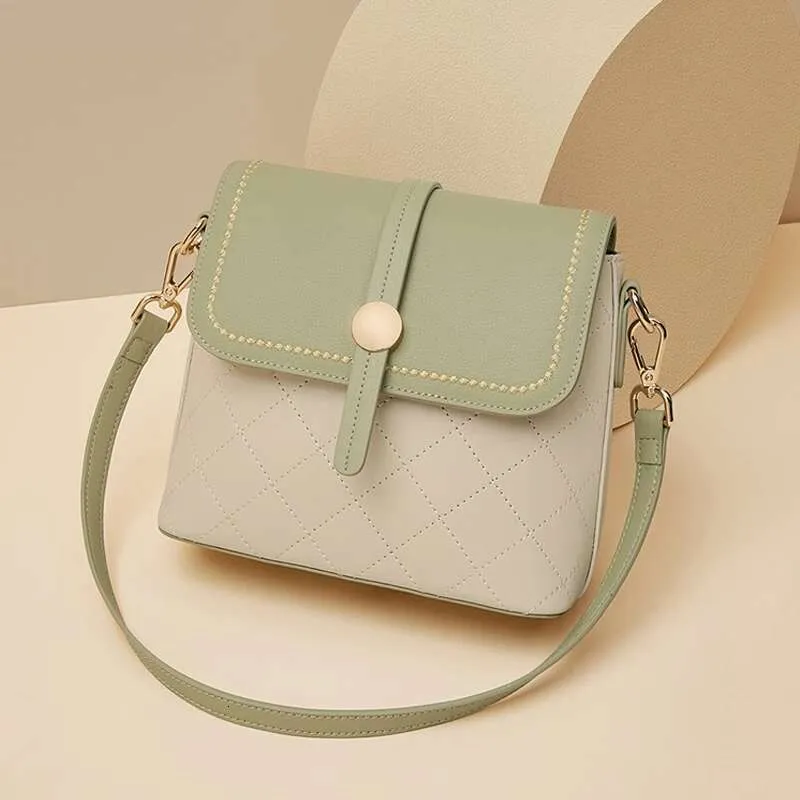 Designer Split Leather Fashion Design Shoulder Phone For Women 2025 New Summer Lady Underarm Bucket Crossbody Purse Bag_voghion.com