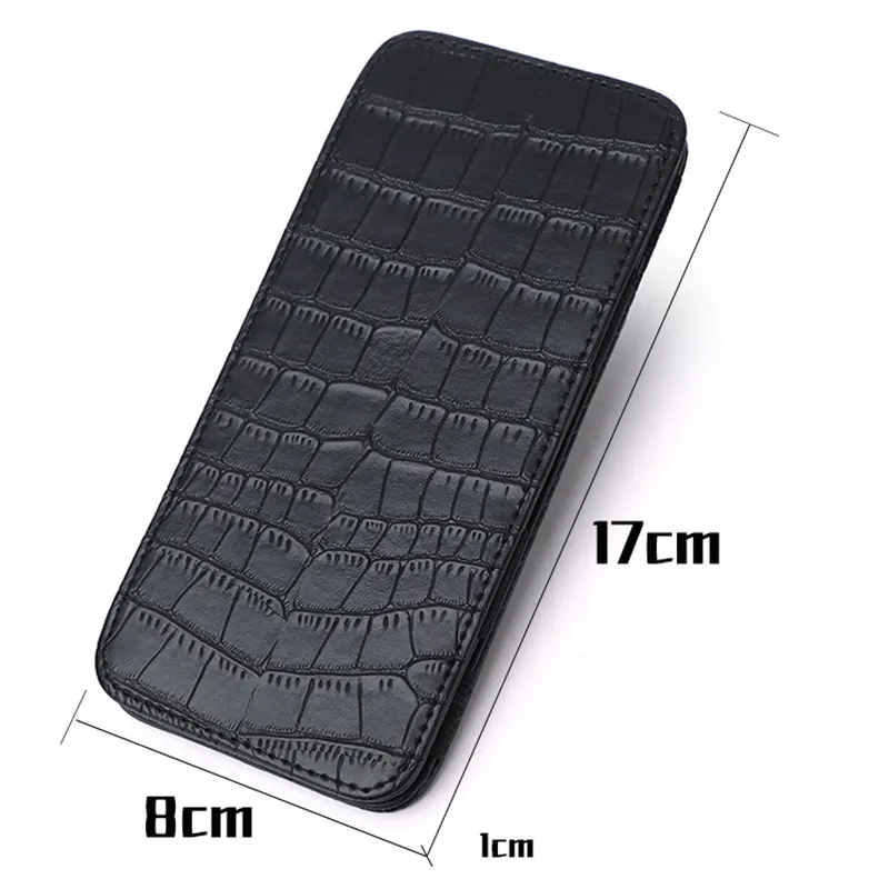 PU Wallet Crocodile Pattern Id Bank Credit Card Holder Protector Case Portable Travel Men'S Banknote Organiser Passport_voghion.com