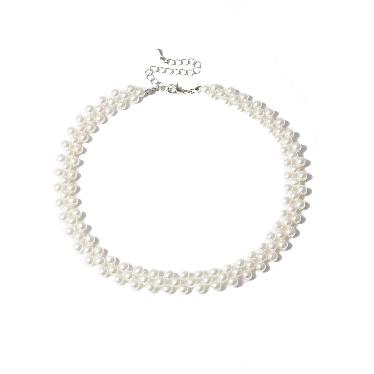 Chaînes Bijoux transfrontaliers Collier de perles de mode Collier court en perles géométriques élégant fait à la main Collares Para Mujer_voghion.com