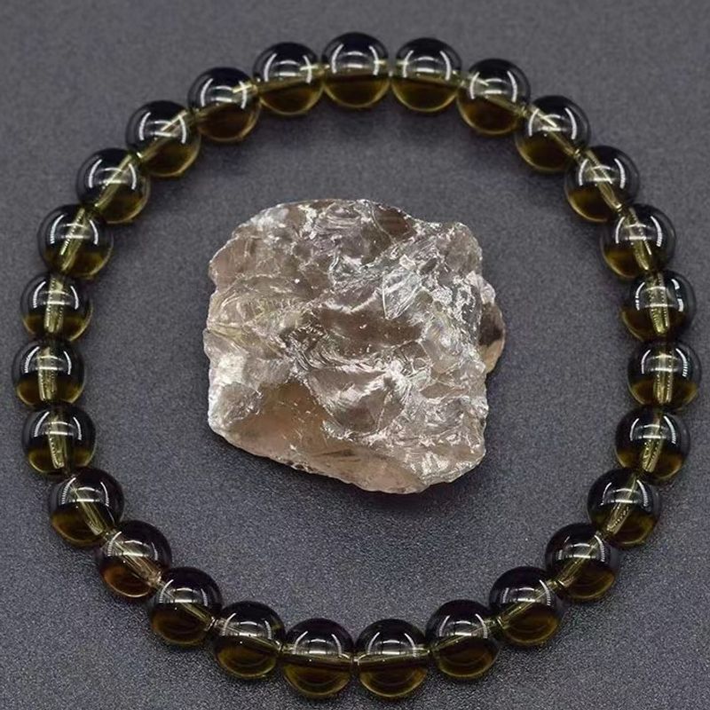 8MM Agate Tiger's Eye Crystal Natural Stone Elastic Rope, Beaded Bracelet, Men's And Women's Bracelet._voghion.com