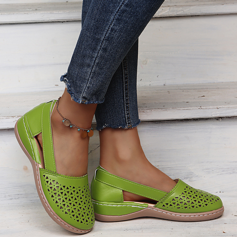 Modische, lässige, perforierte Schuhe für Damen_voghion.com