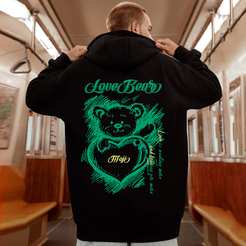 Large Men's Cotton Hoodie Plus Size Winter Pullover Warm Trendy_voghion.com