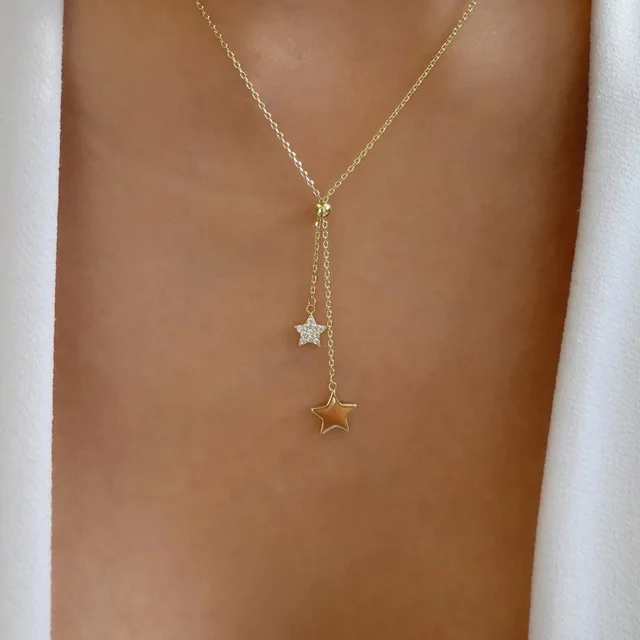 Boho elegantní šperky vícevrstvý řetízek perlový kříž srdce přívěsek zlatá barva jedinečný dámský módní náhrdelník N0340_voghion.com