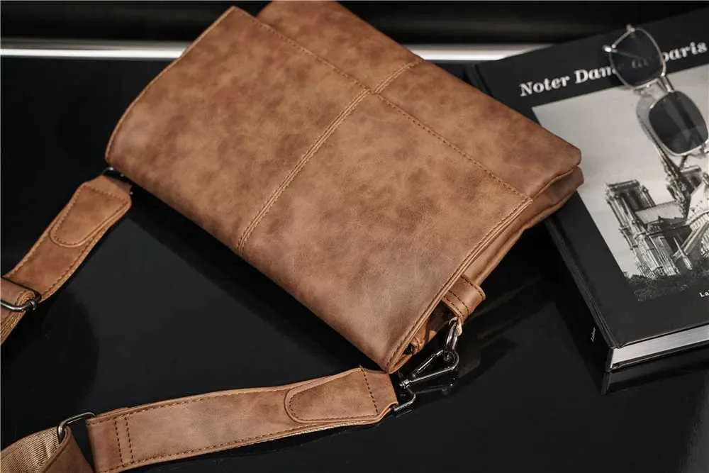 Messenger Bag For Men Large Capacity Single Shoulder Business Bag_voghion.com