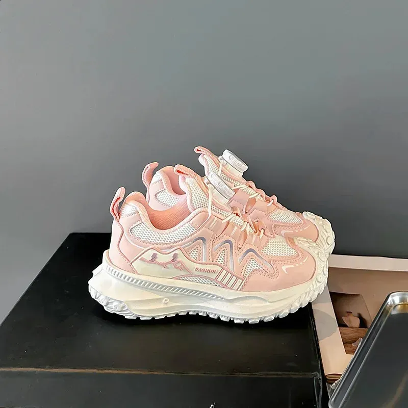 Dziecięce sportowe buty dla chłopców antypoślizgowe PU dziewczęce do koszykówki modne skórzane buty dziecięce krótkie i grube do szkoły tenisowej_voghion.com