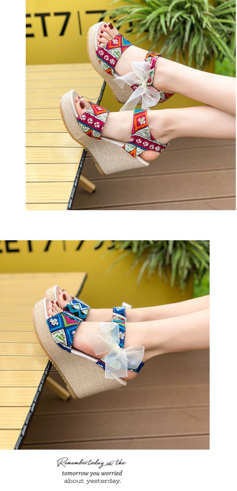 Hoge casual grote maat sandalen voor dames in lente en zomer Nieuwe veelzijdige dopamine-dragende outsiders-hellinghak_voghion.com