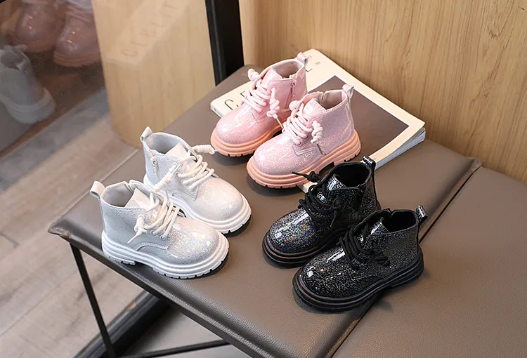 Botas de neve infantis com plataforma para meninos e meninas_voghion.com