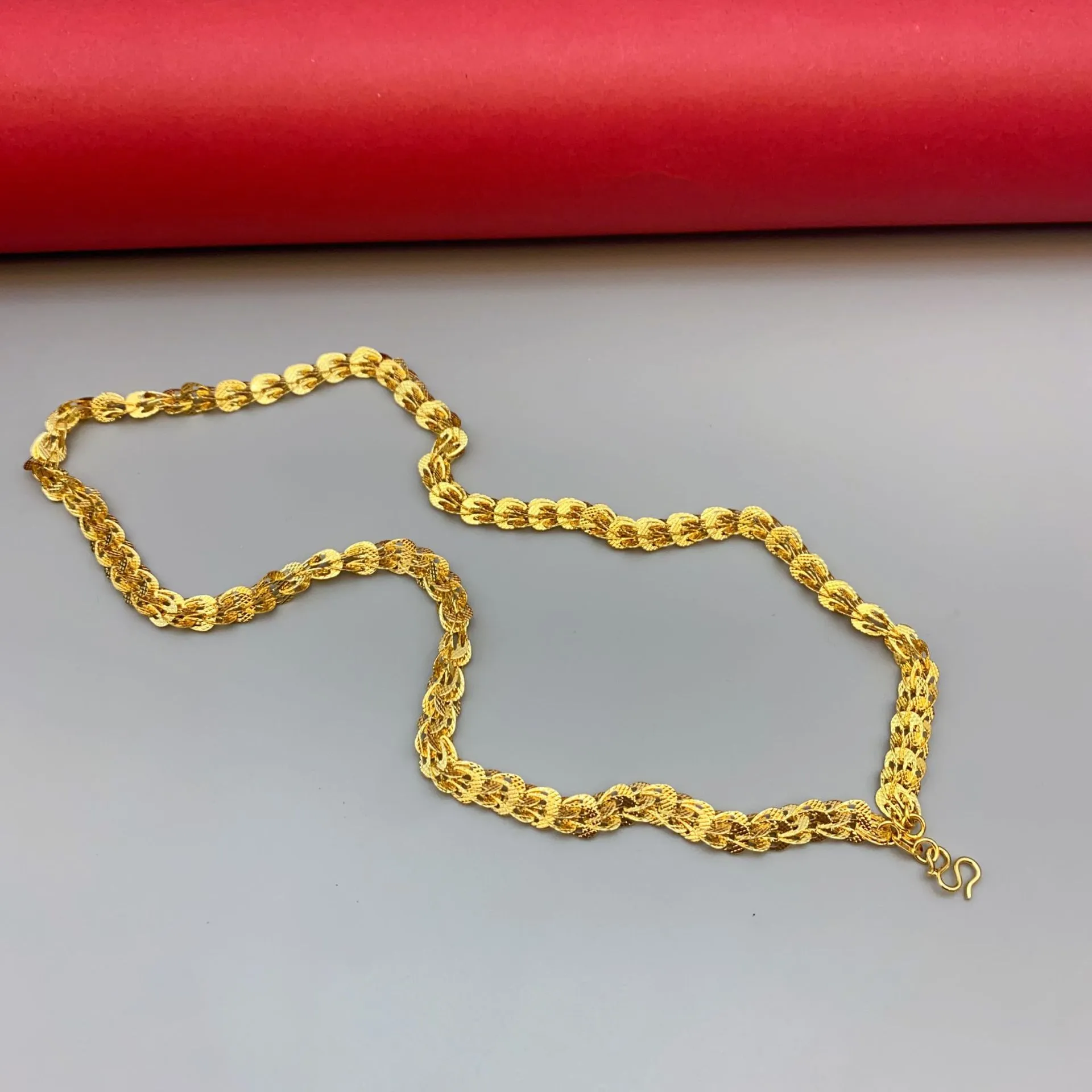 Gold Plated Chain Necklace For Women Elegant Durable Accessory_voghion.com
