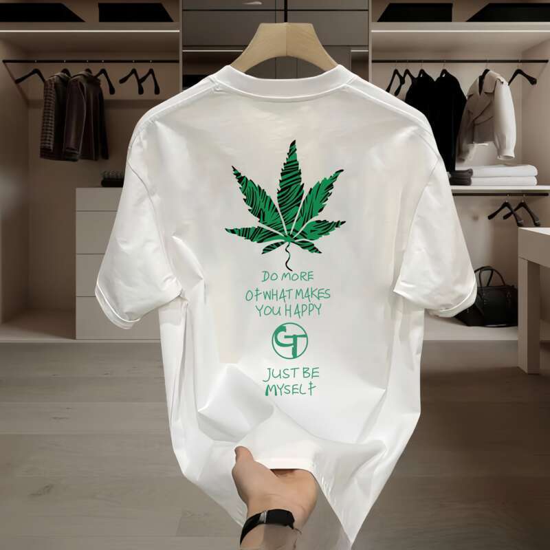 Herrenbekleidung Großhandel Sommer Gehobene Bedruckte Kurze Sommer 2025 Neues Modisches T-Shirt aus Reiner Baumwolle, Halbarm Herrenmode-Trend_voghion.com