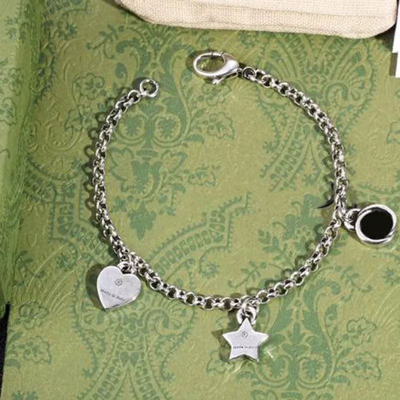 Women Designer Chain Bracelet Street Fashion Jewelry Womens Letters Heart Sier Necklace Bracelets Ladies Accessories_voghion.com