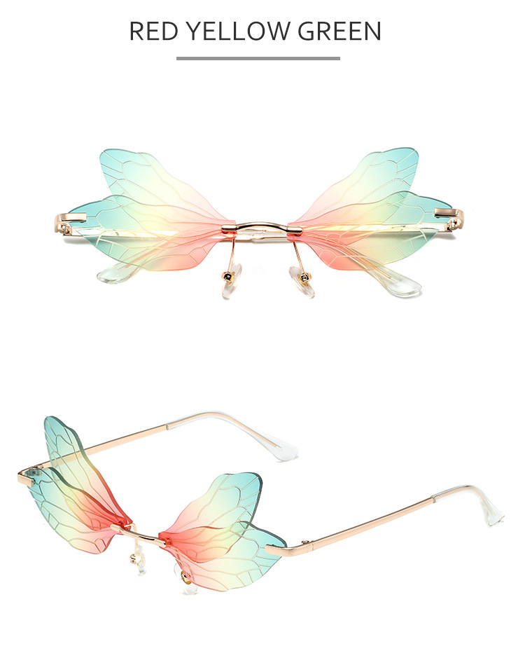 Dragonfly Wing Sunglasses For Women – Trendy Gradient Catwalk Style_voghion.com