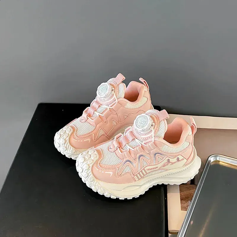 Dziecięce sportowe buty dla chłopców antypoślizgowe PU dziewczęce do koszykówki modne skórzane buty dziecięce krótkie i grube do szkoły tenisowej_voghion.com