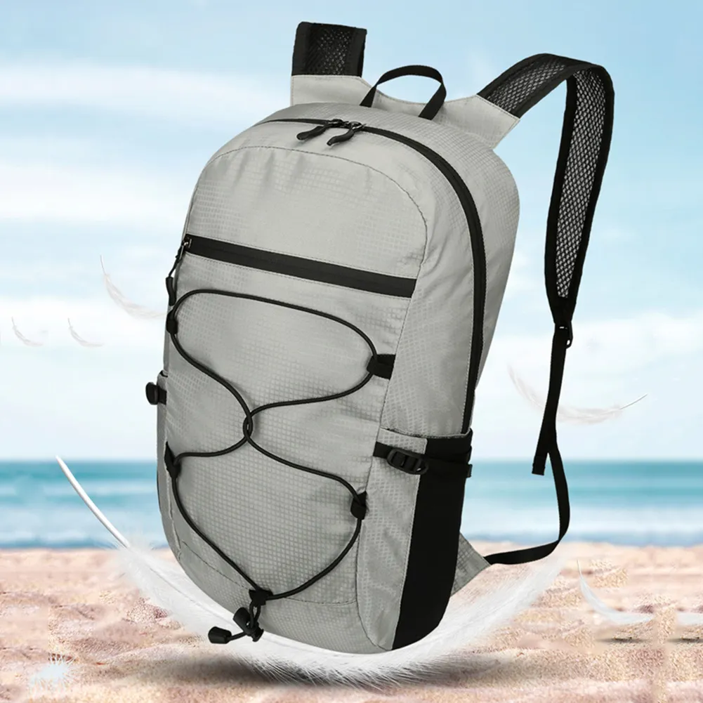Zaino sportivo da esterno in nylon leggero e impermeabile, di grande capacità, per arrampicata, campeggio, escursionismo, pesca, viaggio._voghion.com