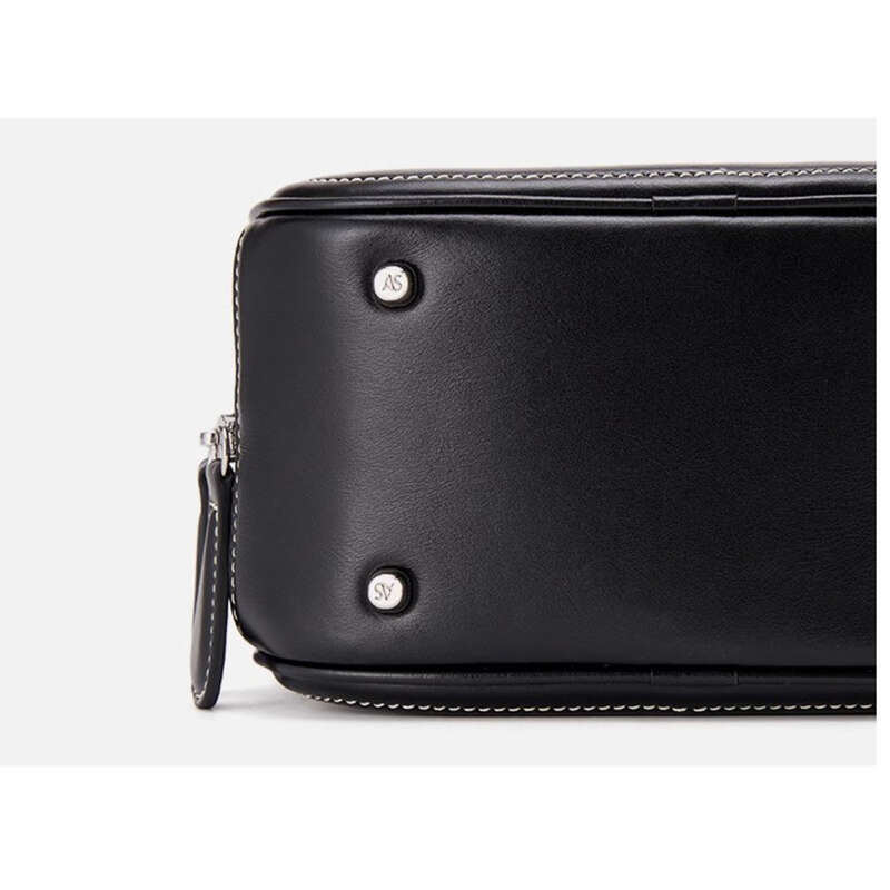 Borsa a tracolla in pelle casual, borsa bowling piccola quadrata_voghion.com