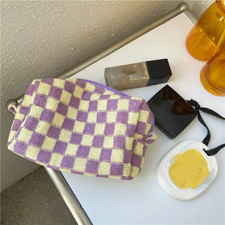 Trousse de maquillage de voyage portable et mignonne pour femmes, trousse de toilette pour filles en voyage_voghion.com