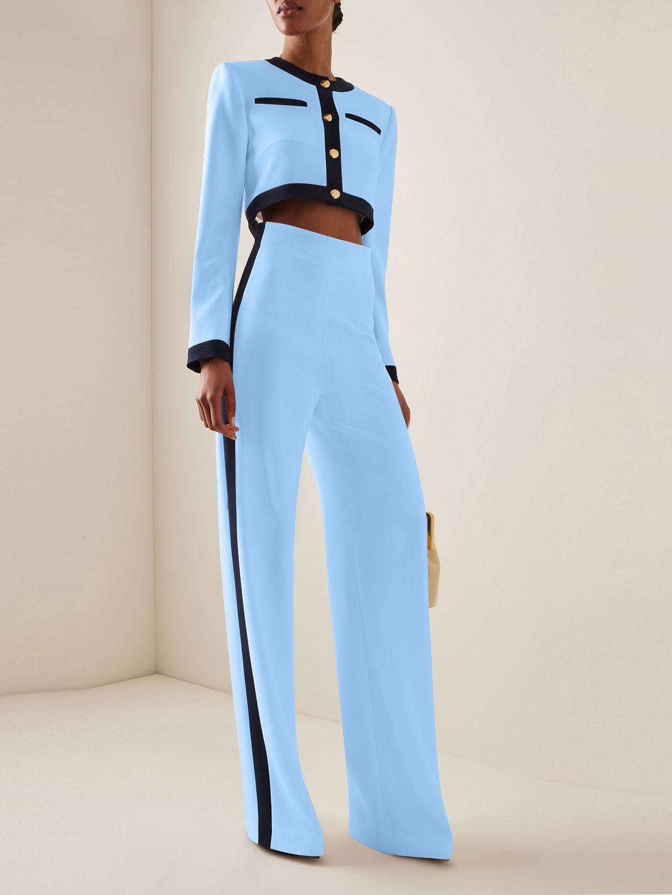 Women's Fashion Color Matching Temperament Professional Suit Women's Clothing_voghion.com