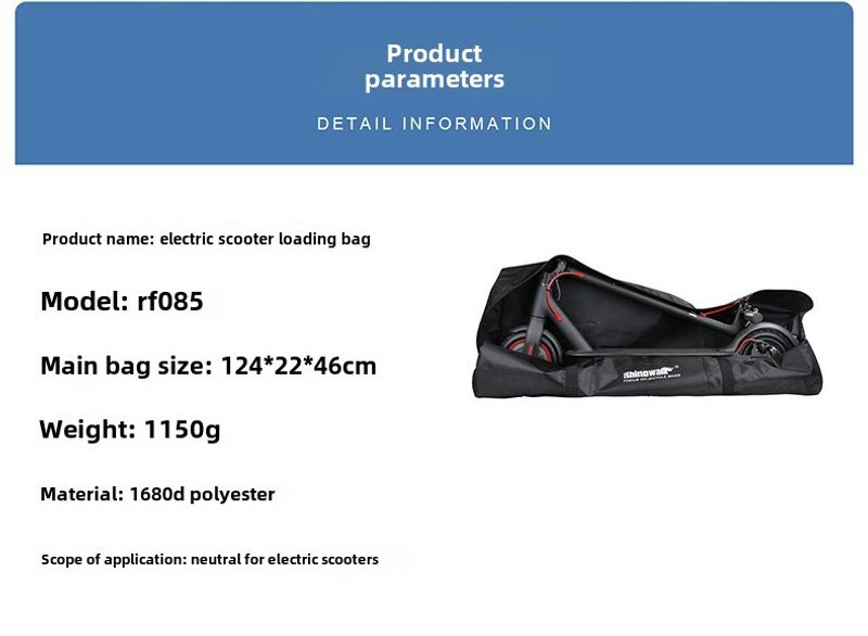 Bolsa de almacenamiento Rhinowalk para patinete eléctrico Xiaomi Balance Car y bicicleta_voghion.com