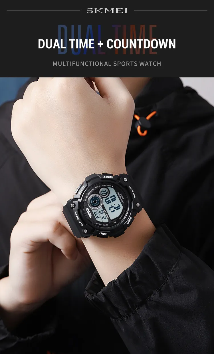 Orologio da polso elettronico alla moda per bambini, studenti, adolescenti, resistente all'acqua, orologi digitali sportivi per uomo_voghion.com