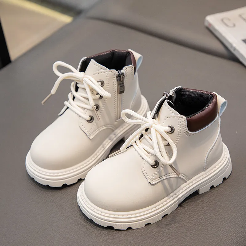 Baby Short For Boys Autumn Winter Children Leather Happysteps Fashion Toddler Girls Boots Anti Slip Kids Snow Shoes_voghion.com
