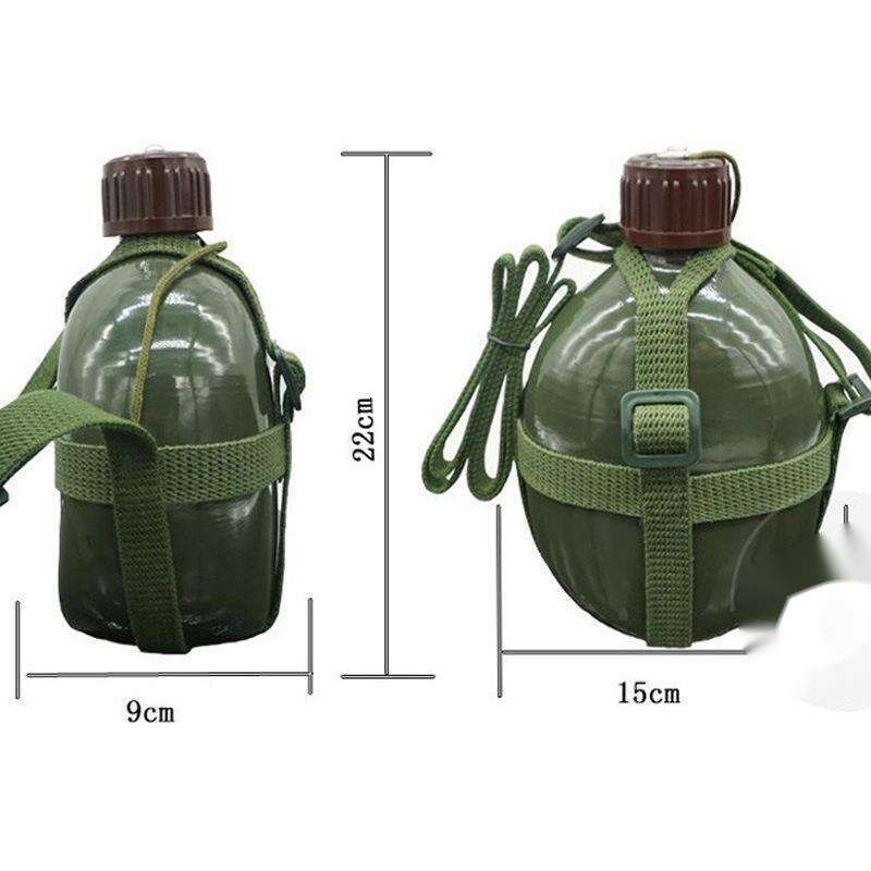 Vintage Nostalgic Bottle Enthusiasts, Μπουκάλι Νερού Μεγάλης Χωρητικότητας από Αλουμίνιο, Φορητό για Φοιτητές και Στρατιωτικούς_voghion.com